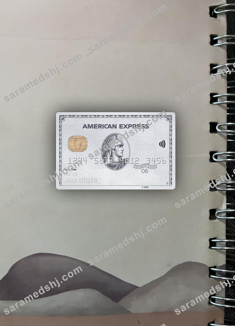 USA NAB bank AMEX platinum card photolook front